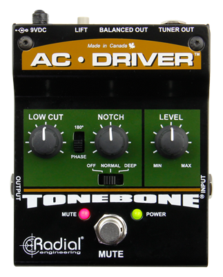 Radial AC Driver Acoustic Instrument Preamp
