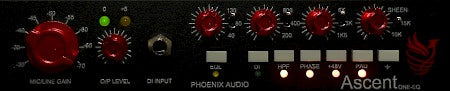 Phoenix Audio Ascent One EQ  Single-Channel Mic Preamp / DI