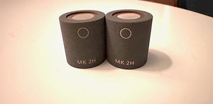 Schoeps MK 2H Omni microphone capsules with mild elevation Matched Pair USED ITEM