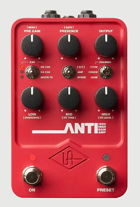UAFX ANTI 1992 High Gain Guitar Amp Modeler Pedal NEW UAFX ANTI 1992 High Gain Guitar Amp Modeler Pedal NEW
