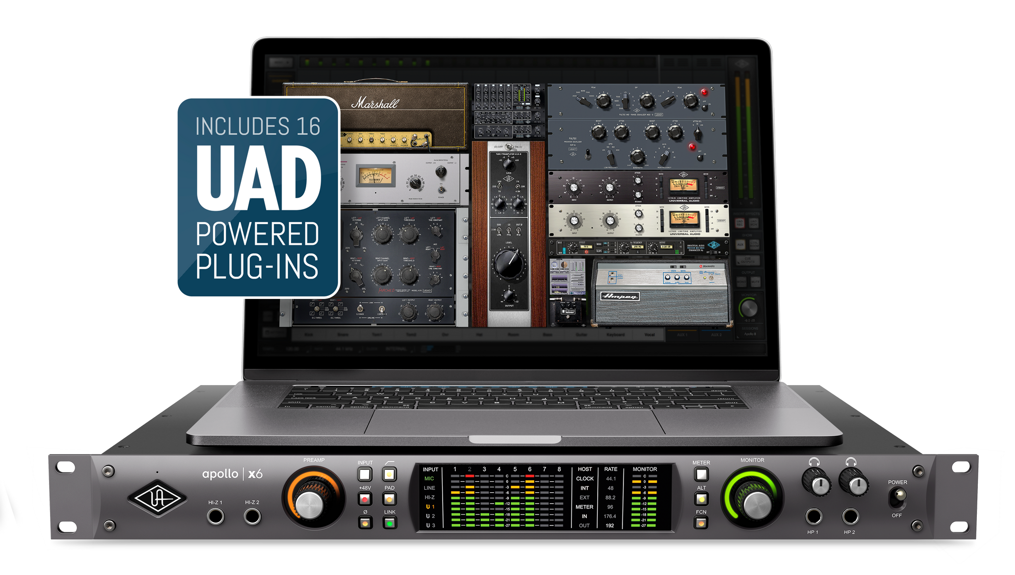Universal Audio Apollo x6 Thunderbolt 3 Audio Interface – Tidepool 