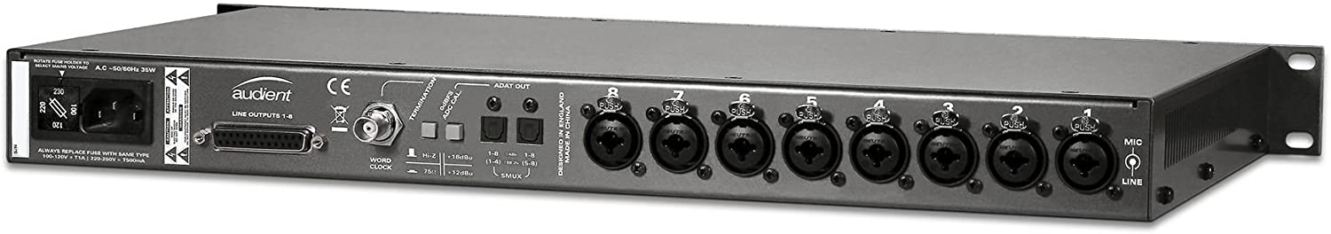 Audient ASP800 8-channel mic preamp with ADAT output – Tidepool Audio