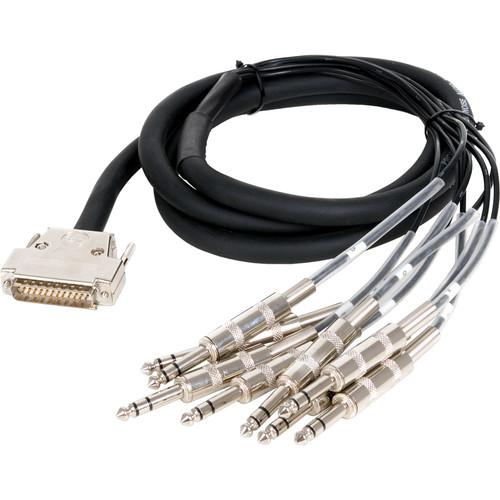 Redco DB25 to TRS Male 8-Channel Cable Assembly 10 Ft