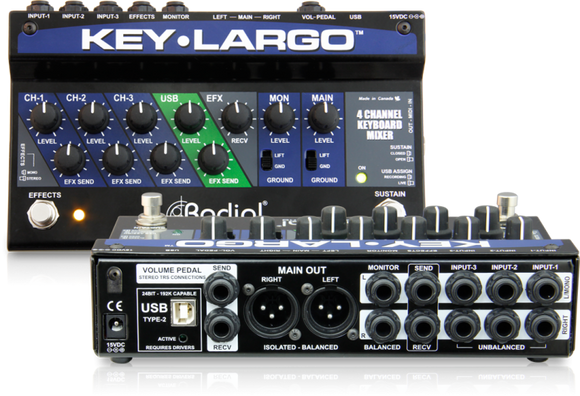 Radial Key Largo Keyboard Mixer