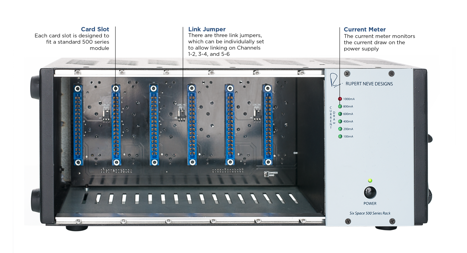 RUPERT NEVE DESIGNS R6 パネル2枚付き！ R6 Six-Space 500 Series Rack — Rupert Neve Designs